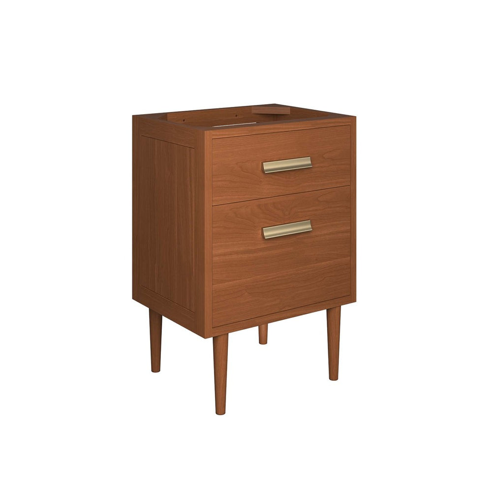 Modway Furniture Cassia 24" Teak Wood Bathroom Vanity Cabinet - Mid-Century Modern Design with Ample Storage Space EEI-5082-NAT