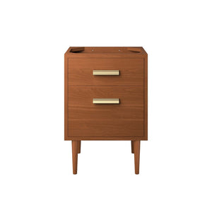 Modway Furniture Cassia 24" Teak Wood Bathroom Vanity Cabinet - Mid-Century Modern Design with Ample Storage Space EEI-5082-NAT