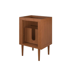 Modway Furniture Cassia 24" Teak Wood Bathroom Vanity Cabinet - Mid-Century Modern Design with Ample Storage Space EEI-5082-NAT