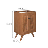 Modway Furniture Birdie 24" Teak Wood Bathroom Vanity Cabinet (Sink Basin Not Included) EEI-5086-NAT