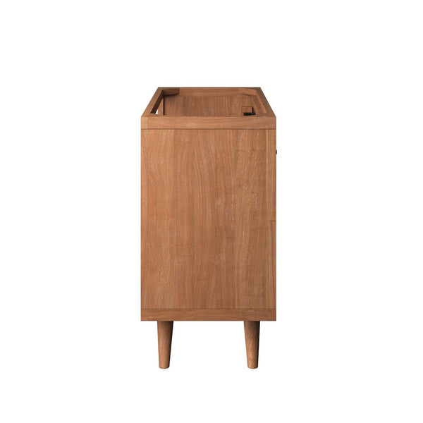 Modway Furniture Birdie 36" Teak Wood Bathroom Vanity Cabinet with Soft-Close Hinges & Adjustable Shelf - Natural Finish EEI-5087-NAT