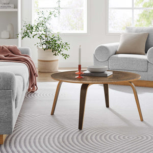 Modway Furniture Fathom Wood Coffee Table - Mid-Century Modern Design, Durable, Easy Assembly, 330 lb Capacity EEI-509-WAL