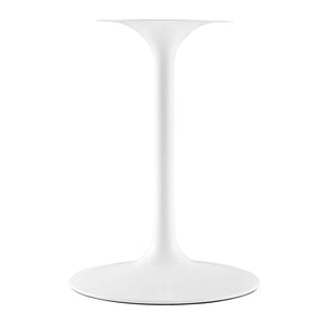 Modway Furniture Lippa 36" Round Faux Marble Dining Table - Elegant Mid-Century Design for Modern Spaces, White/Black EEI-5168-WHI-BLK