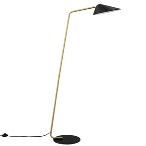 Modway Furniture Journey Standing Floor Lamp - Versatile Modern Light with Adjustable Shade for Any Room Decor EEI-5298-BLK