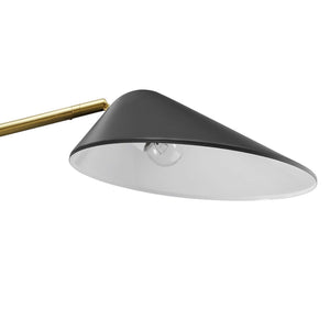 Modway Furniture Journey Standing Floor Lamp - Versatile Modern Light with Adjustable Shade for Any Room Decor EEI-5298-BLK