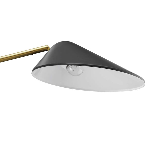 Modway Furniture Journey Standing Floor Lamp - Versatile Modern Light with Adjustable Shade for Any Room Decor EEI-5298-BLK