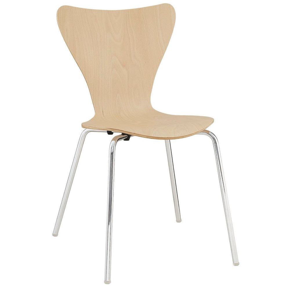 Modway Furniture Ernie Dining Side Chair by Modway - Modern Minimalist Comfort for Dining Rooms and Home Offices Natural EEI-537-NAT