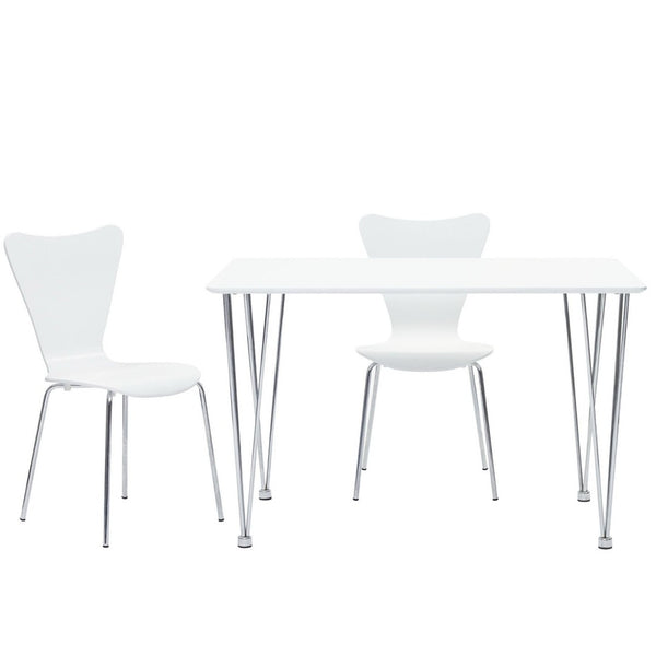 Modway Furniture Ernie Dining Side Chair by Modway - Modern Minimalist Comfort for Dining Rooms and Home Offices White EEI-537-WHI