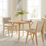 Modway Furniture Gallant 47" Round Dining Table Oak Oak 47 x 47 x 29.5