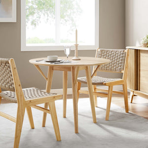 Modway Furniture Gallant 36" Round Dining Table - Modern Oak Design for Stylish Dining & Entertaining Comfortably EEI-5515-OAK-OAK