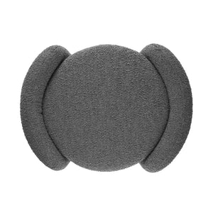Modway Furniture Nebula Boucle Upholstered Ottoman - Chic Mid-Century Storage Seat for Living Rooms and Bedrooms Charcoal EEI-5561-CHA