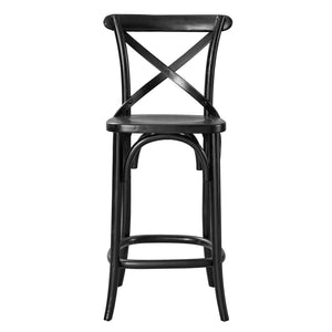 Modway Furniture Gear Counter Stool by Modway - Stylish Elm Construction, Comfortable Design for Modern Dining Spaces Black EEI-5562-BLK