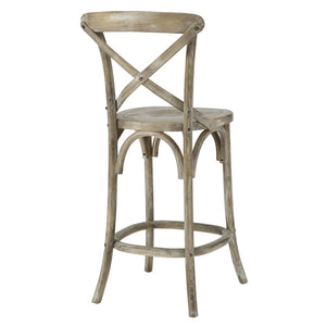 Modway Furniture Gear Counter Stool by Modway - Stylish Elm Construction, Comfortable Design for Modern Dining Spaces Gray EEI-5562-GRY