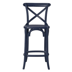 Modway Furniture Gear Counter Stool by Modway - Stylish Elm Construction, Comfortable Design for Modern Dining Spaces Midnight Blue EEI-5562-MID