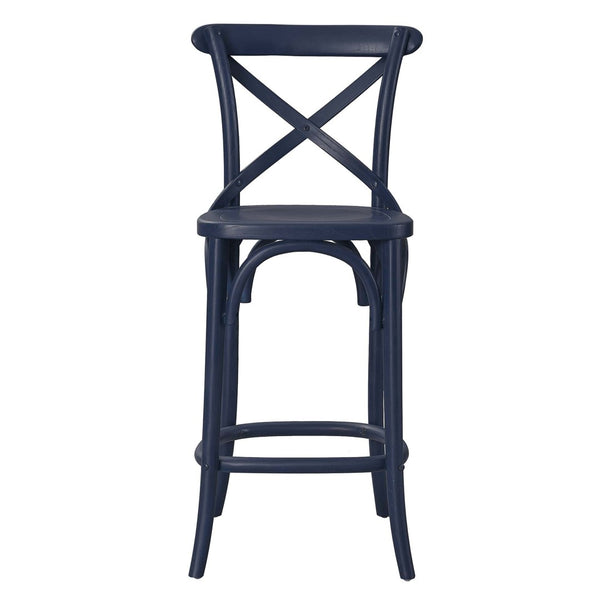 Modway Furniture Gear Counter Stool by Modway - Stylish Elm Construction, Comfortable Design for Modern Dining Spaces Midnight Blue EEI-5562-MID