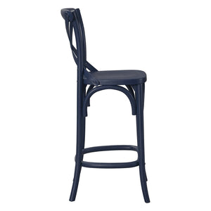 Modway Furniture Gear Counter Stool by Modway - Stylish Elm Construction, Comfortable Design for Modern Dining Spaces Midnight Blue EEI-5562-MID