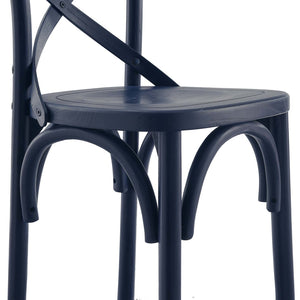 Modway Furniture Gear Counter Stool by Modway - Stylish Elm Construction, Comfortable Design for Modern Dining Spaces Midnight Blue EEI-5562-MID