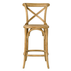 Modway Furniture Gear Counter Stool by Modway - Stylish Elm Construction, Comfortable Design for Modern Dining Spaces Natural EEI-5562-NAT