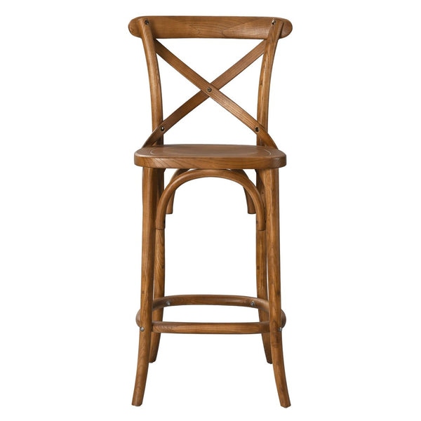Modway Furniture Gear Counter Stool by Modway - Stylish Elm Construction, Comfortable Design for Modern Dining Spaces Walnut EEI-5562-WAL