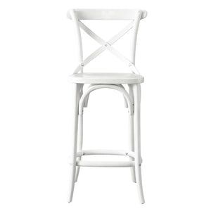Modway Furniture Gear Counter Stool by Modway - Stylish Elm Construction, Comfortable Design for Modern Dining Spaces White EEI-5562-WHI