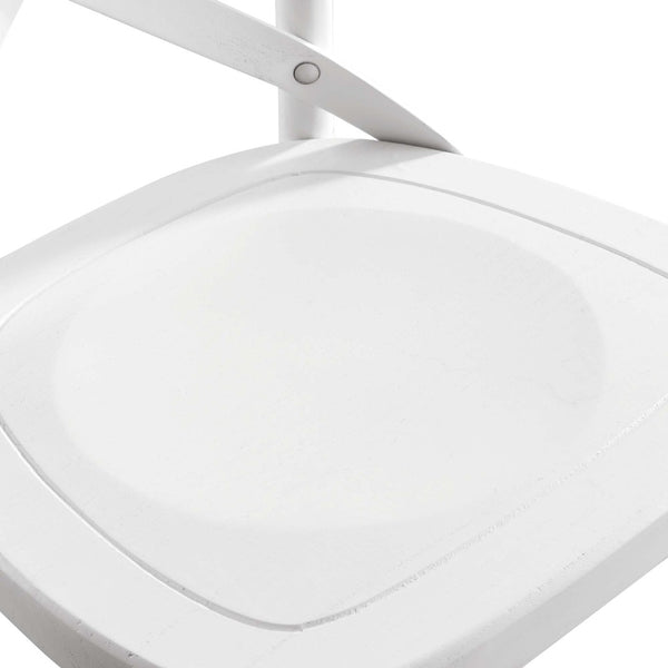 Modway Furniture Gear Bar Stool by Modway - Farmhouse Style, Durable Elm Wood, Comfortable Seating for Modern Spaces White EEI-5563-WHI