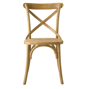 Modway Furniture Gear Dining Side Chair by Modway - Timeless Wood Design with Cushioned Comfort and Versatile Style Natural EEI-5564-NAT