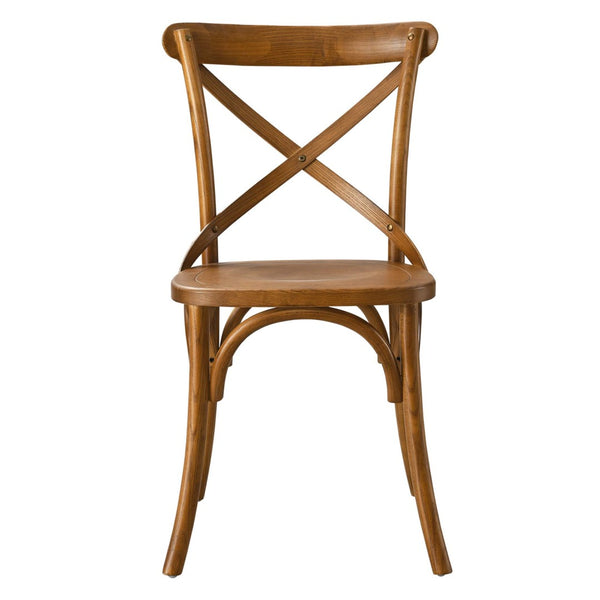 Modway Furniture Gear Dining Side Chair by Modway - Timeless Wood Design with Cushioned Comfort and Versatile Style Walnut EEI-5564-WAL