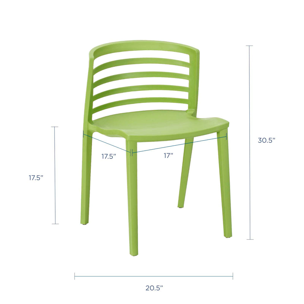 Modway Furniture Curvy Dining Side Chair Green 20.5 x 21 x 30.5