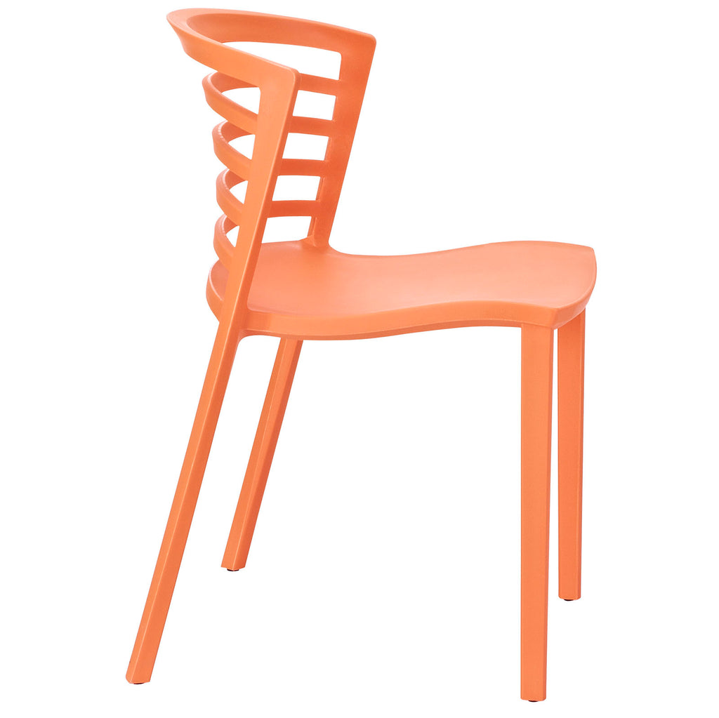 Modway Furniture Curvy Dining Side Chair Orange 20.5 x 21 x 30.5