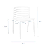 Modway Furniture Curvy Dining Side Chair EEI-557-WHI