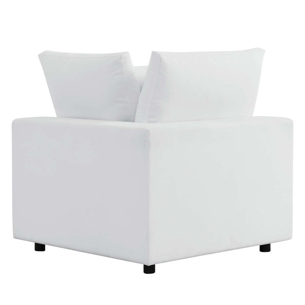 Modway Furniture Commix Sunbrella® Outdoor Loveseat - Stylish, Durable Seating for Patios, Porches & Alfresco Spaces White EEI-5577-WHI