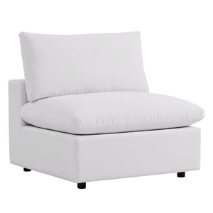 Modway Furniture Commix 5-Piece Outdoor Patio Sectional Sofa – Modern Comfort with Weather-Resistant Durability White EEI-5587-WHI