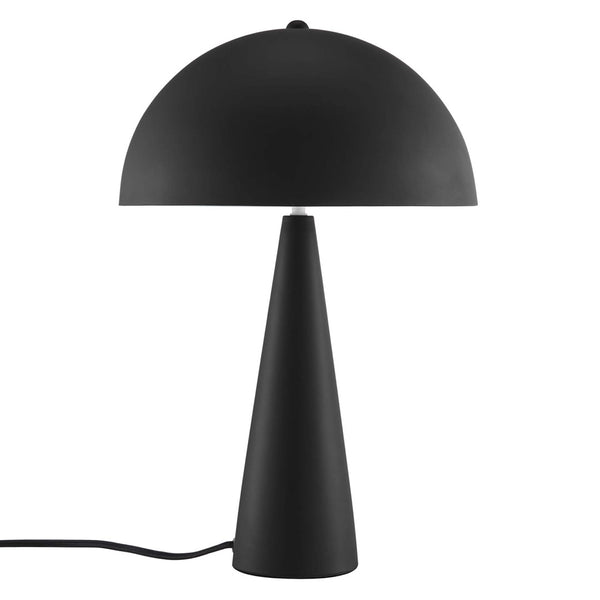 Modway Furniture Selena Metal Table Lamp - Sculptural Design for Mid-Century Modern Decor, Perfect Ambient Lighting Black EEI-5624-BLK