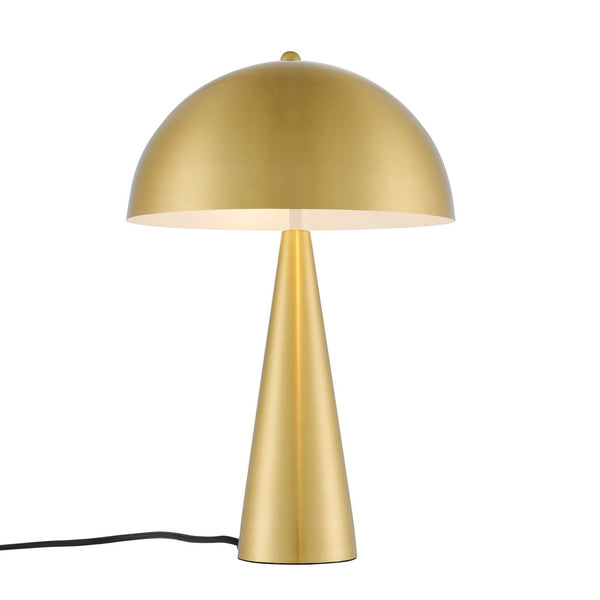 Modway Furniture Selena Metal Table Lamp - Sculptural Design for Mid-Century Modern Decor, Perfect Ambient Lighting Satin Brass EEI-5624-SBR