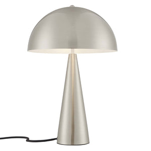 Modway Furniture Selena Metal Table Lamp - Sculptural Design for Mid-Century Modern Decor, Perfect Ambient Lighting Satin Nickel EEI-5624-SNL