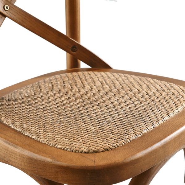 Modway Furniture Gear Counter Stool by Modway - Rustic Farmhouse Design with Durable Rattan Seat and Sturdy Elm Frame Walnut EEI-5667-WAL