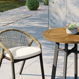 Modway Furniture Meadow 3-Piece Outdoor Patio Dining Set EEI-5673-NAT-WHI