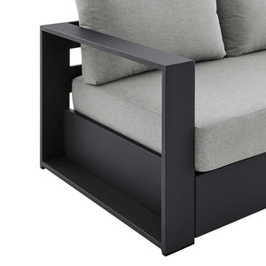 Modway Furniture Tahoe Outdoor Patio Aluminum Sofa - Weather-Resistant, Stylish Design for Ultimate Comfort & Relaxation Gray Gray EEI-5676-GRY-GRY