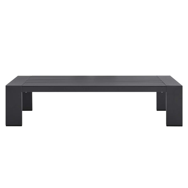 Modway Furniture Tahoe Outdoor Patio Aluminum Coffee Table - Sleek, Durable Design for Modern Outdoor Spaces Gray EEI-5677-GRY