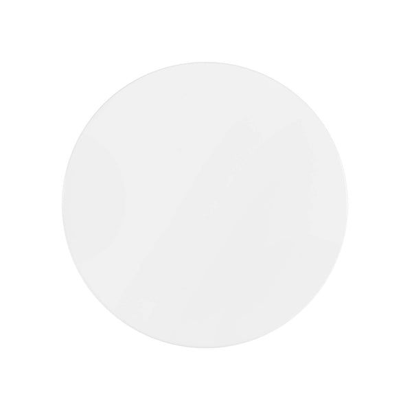 Modway Furniture Lippa 20" Round Mid-Century Modern Wood Side Table - High-Gloss Black & White Accent Design EEI-5688-BLK-WHI