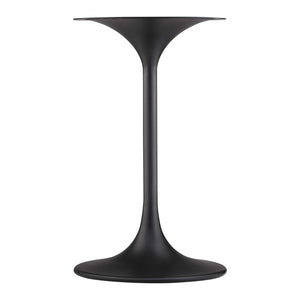 Modway Furniture Lippa 20" Round Faux Marble Side Table - Timeless Mid-Century Design for Any Space, Durable & Chic Black Black EEI-5690-BLK-BLK