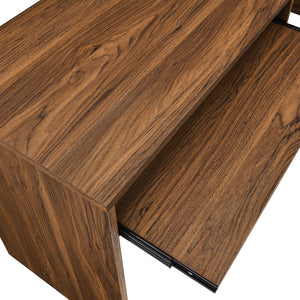 Modway Furniture Venture L-Shaped Desk for Home Office - Stylish Walnut Finish, Spacious Design & Easy Assembly EEI-5703-WAL
