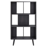 Modway Furniture Transmit 5 Shelf Wood Grain Bookcase Charcoal 11.5 x 30.5 x 52.5