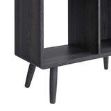 Modway Furniture Transmit 5 Shelf Wood Grain Bookcase Charcoal 11.5 x 30.5 x 52.5