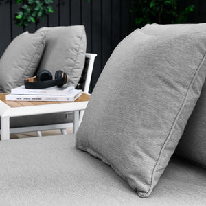 Modway Furniture Stance 3-Piece Outdoor Aluminum Lounge Set with Cushions - Weather-Resistant & Contemporary Design EEI-5754-WHI-GRY