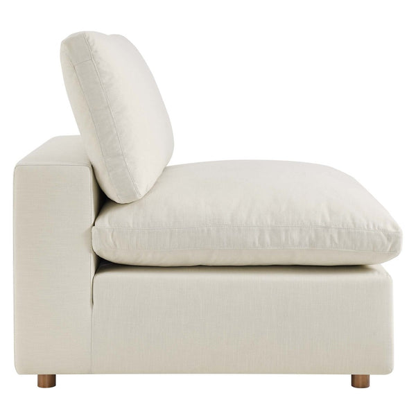 Modway Furniture Commix Six Piece Modular Sectional Sofa with Down Filled Linen Texture Cushions EEI-5761-LBG