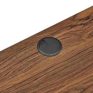 Modway Furniture Render Wall Mount Office Desk - Mid-Century Style Workspace with Ample Storage & Smart Design Walnut EEI-5865-WAL