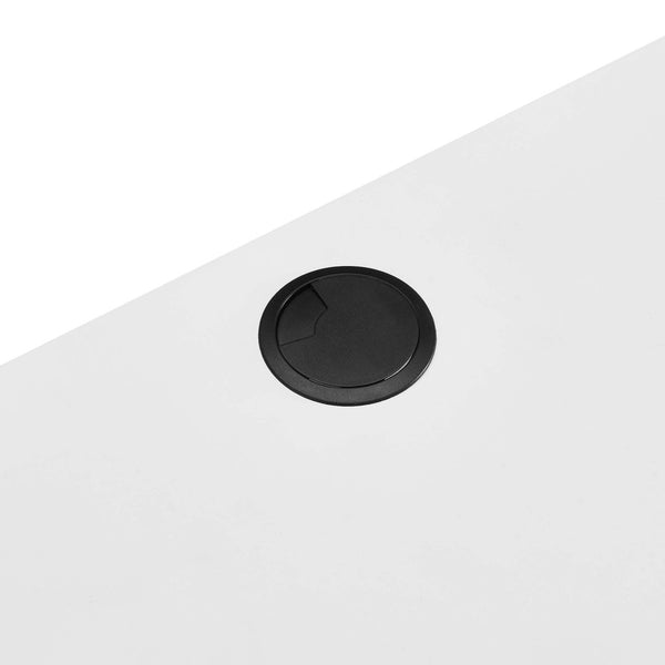 Modway Furniture Render Wall Mount Office Desk - Mid-Century Style Workspace with Ample Storage & Smart Design White EEI-5865-WHI