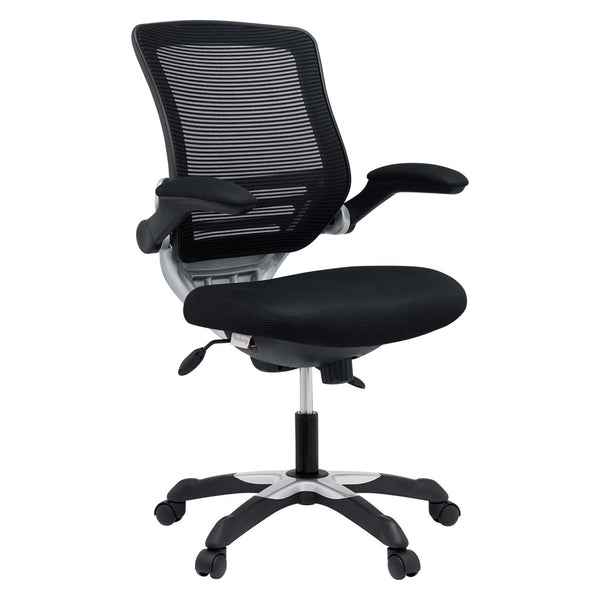 Modway Furniture Edge Mesh Office Chair - Adjustable Ergonomic Seating Solution for Comfort and Style at Work EEI-594-BLK