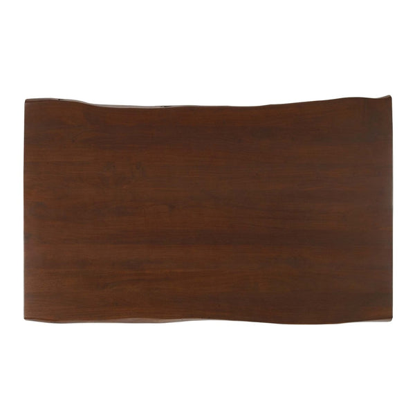 Modway Furniture Ardor 60" Live Edge Acacia Wood Dining Table - Handcrafted Mid-Century Design with Hairpin Legs Gold Walnut EEI-6059-GLD-WAL